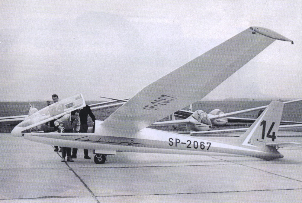 Janusz Zygadlewicz, 'Zephyr', glider, made as a team headed by Bogumił Szuba, produced by Experimental Glider Factory in Bielsko-Biała, 1958